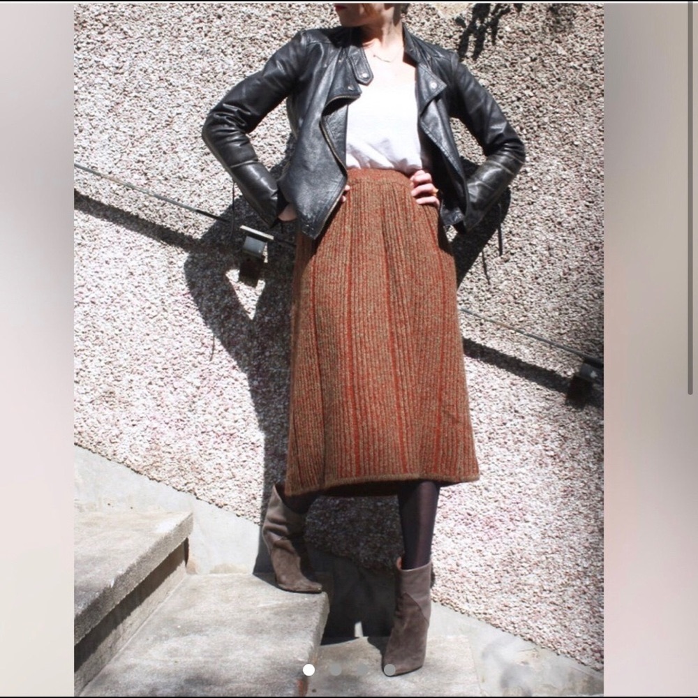 PARISIAN VINTAGE WOOL SKIRT